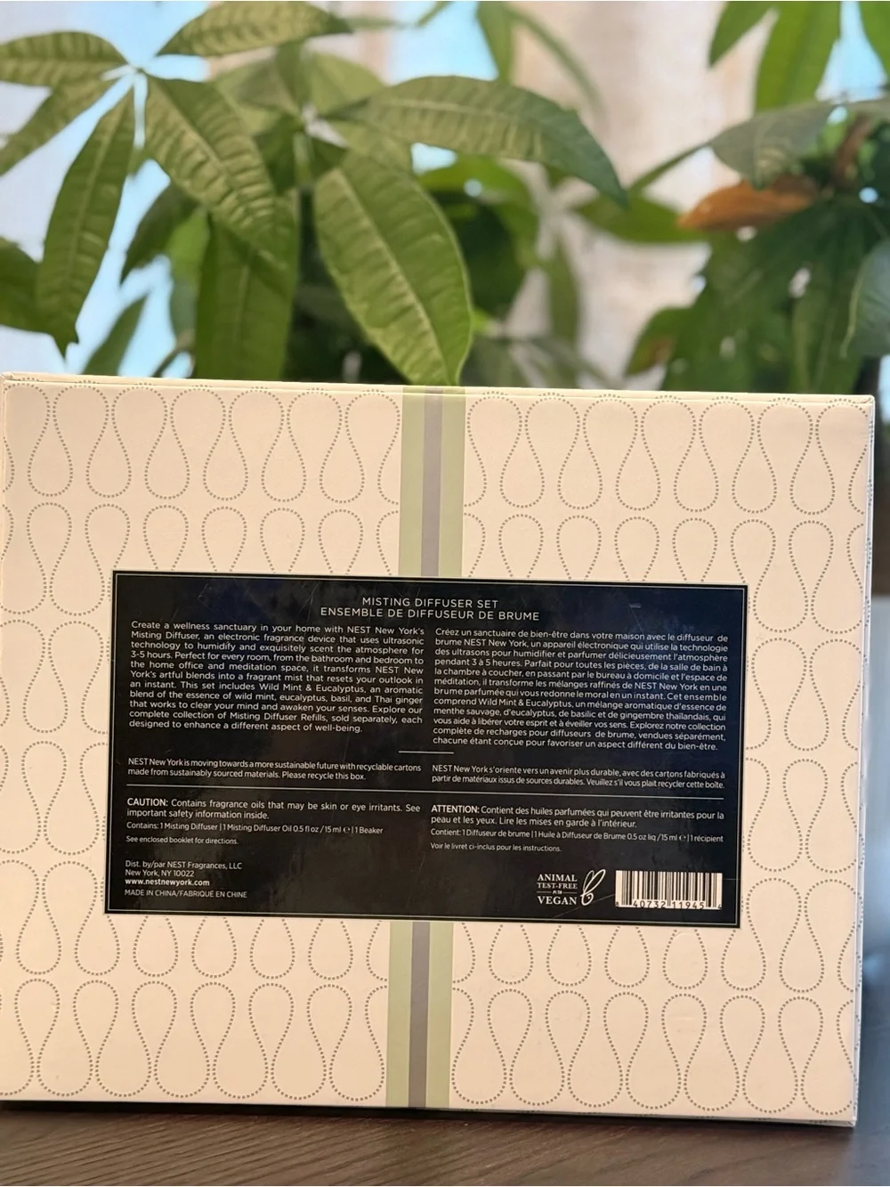 NEST New York Wellness Misting Diffuser Set – Mint & Eucalyptus | NIB✨
